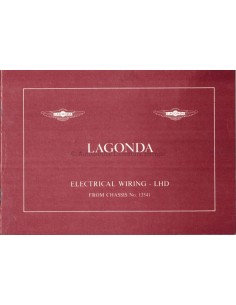 1986 ASTON MARTIN LAGONDA ELECTRICAL WIRING LHD MANUAL ENGLISH