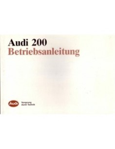 1988 AUDI 200 INSTRUCTIEBOEKJE DUITS