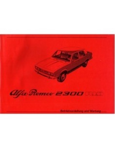 1979 ALFA ROMEO RIO 2300 INSTRUCTIEBOEKJE DUITS