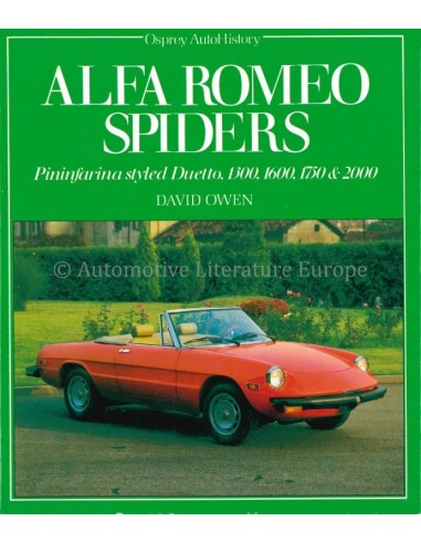 ALFA ROMEO SPIDERS - DAVID OWEN - BOOK
