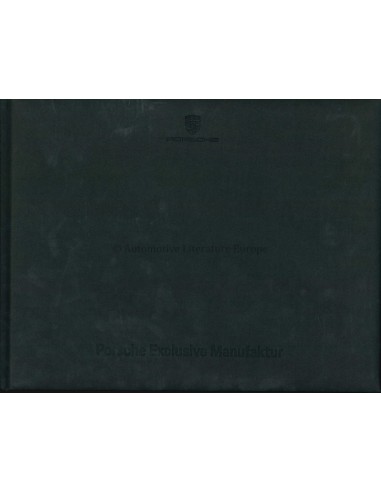 2017 PORSCHE EXCLUSIVE MANUFAKTUR PROSPEKT ENGLISCH