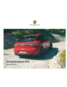 2020 PORSCHE MACAN GTS HARDCOVER PROSPEKT NIEDERLÄNDISCH