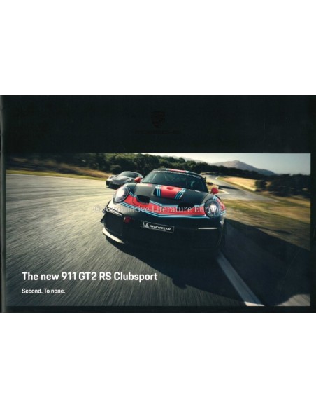 2019 PORSCHE 911 GT2 RS CLUBSPORT BROCHURE ENGELS