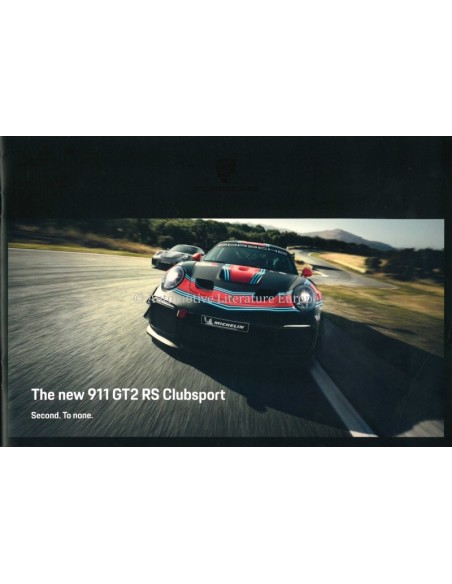 2019 PORSCHE 911 GT2 RS CLUBSPORT PROSPEKT ENGLISCH