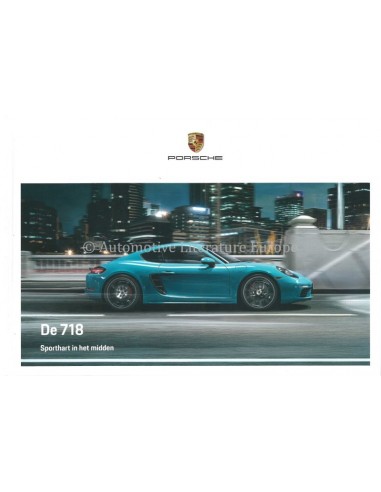 2020 PORSCHE 718 BOXTER & CAYMAN HARDCOVER PROSPEKT NIEDERLÄNDISCH