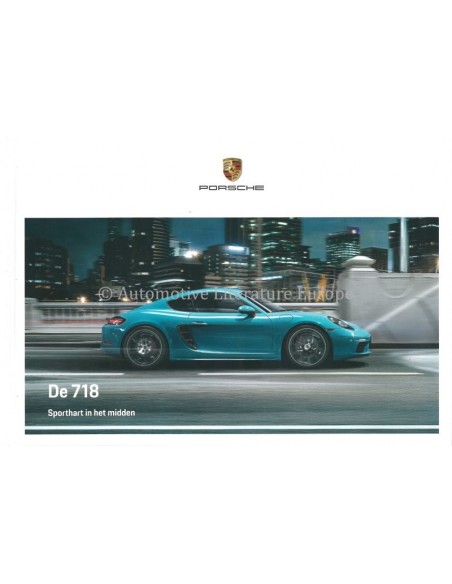 2020 PORSCHE 718 BOXTER & CAYMAN HARDCOVER BROCHURE NEDERLANDS