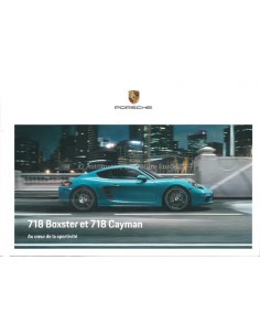 2020 PORSCHE 718 BOXTER & CAYMAN HARDBACK BROCHURE FRENCH
