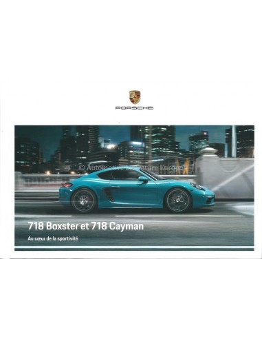 2020 PORSCHE 718 BOXTER & CAYMAN HARDCOVER PROSPEKT FRANZÖSISCH