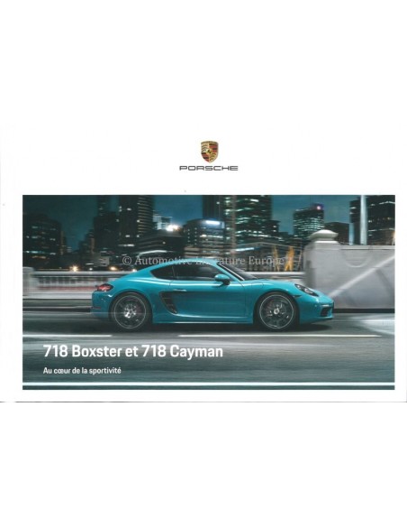 2020 PORSCHE 718 BOXTER & CAYMAN HARDCOVER PROSPEKT FRANZÖSISCH