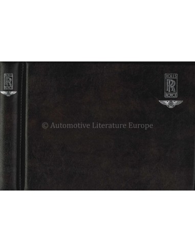 1980-1989 ROLLS ROYCE SILVER SPUR / BENTLEY MULSANNE BORDMAPPE