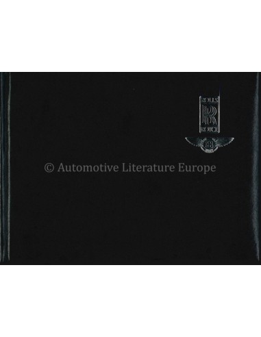 1989 ROLLS ROYCE CORNICHE III / BENTLEY CONTINENTAL BETRIEBSANLEITUNG ENGLISCH