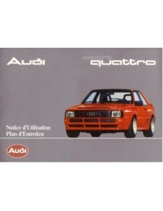 1985 AUDI SPORT QUATTRO INSTRUCTIEBOEKJE FRANS