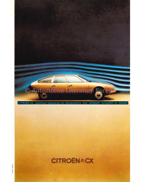 1975 CITROËN CX BROCHURE NEDERLANDS