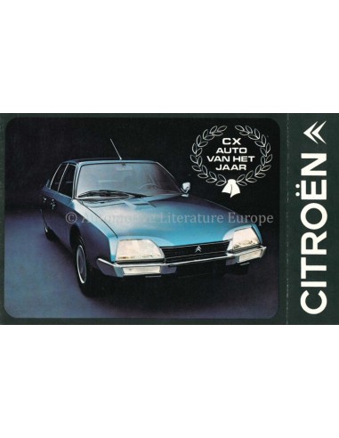 1975 CITROËN PROGRAMM PROSPEKT NIEDERLÄNDISCH