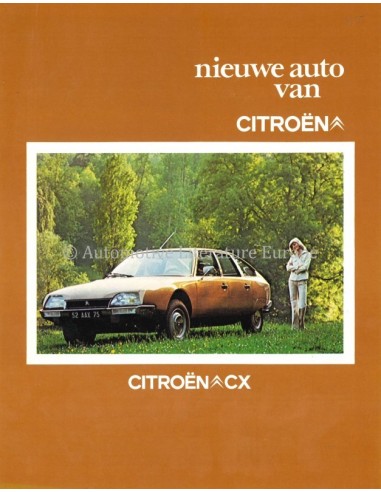 1975 CITROËN CX BROCHURE NEDERLANDS
