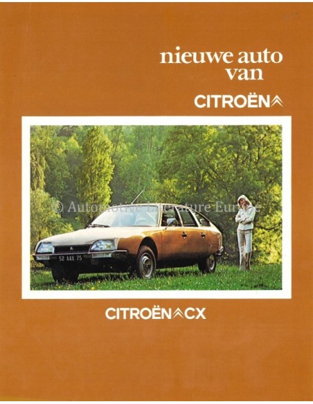 1975 CITROËN CX BROCHURE DUTCH