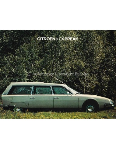 1976 CITROËN CX BREAK PROSPEKT NIEDERLÄNDISCH