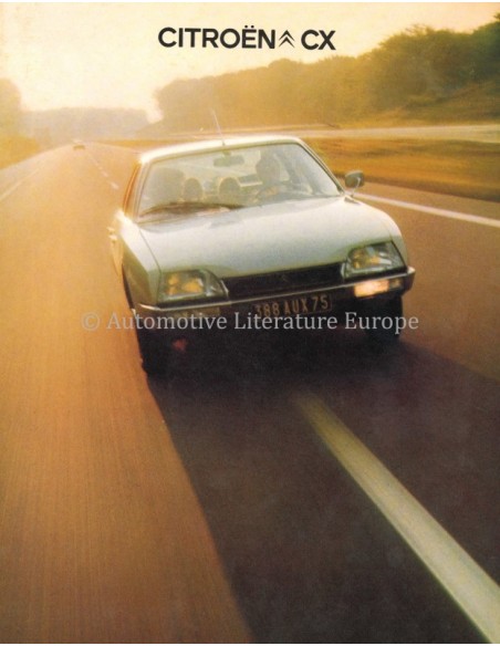 1975 CITROËN CX BROCHURE NEDERLANDS