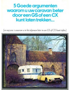 1978 CITROËN GS / CX BROCHURE NEDERLANDS