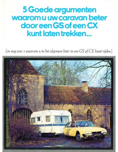 1978 CITROËN GS / CX BROCHURE DUTCH