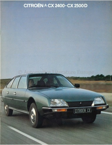 1980 CITROËN CX 2400 / CX 2500 D BROCHURE FRANS