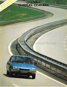 1979 CITROËN CX REFLEX / ATHENE BROCHURE NEDERLANDS
