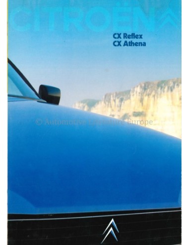 1980 CITROËN CX REFLEX / ATHENE BROCHURE DUITS