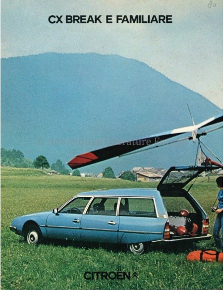 1980 CITROËN CX BREAK / FAMILIARE BROCHURE ITALIAN