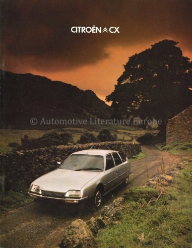 1980 CITROËN CX PROGRAMM PROSPEKT ENGLISCH