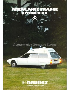1980 CITROËN CX KRANKENWAGEN PROSPEKT FRANZÖSISCH