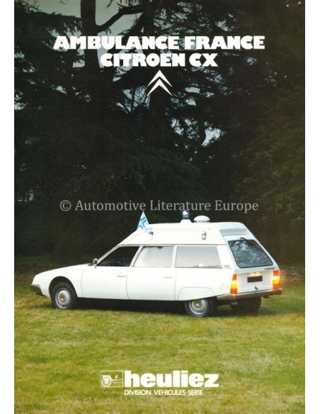 1980 CITROËN CX AMBULANCE BROCHURE FRANS
