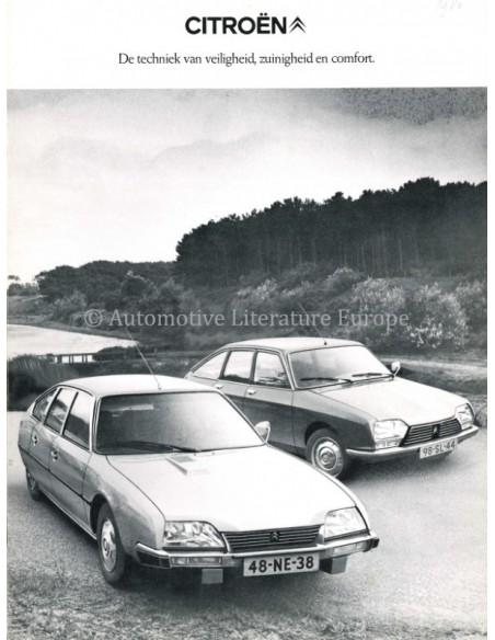 1980 CITROËN GS / CX BROCHURE NEDERLANDS