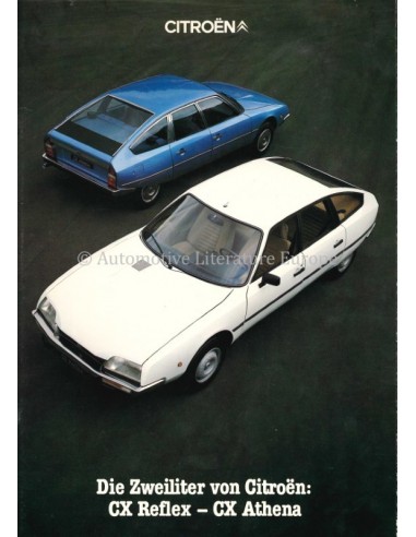 1981 CITROËN CX REFLEX / ATHENE BROCHURE GERMAN