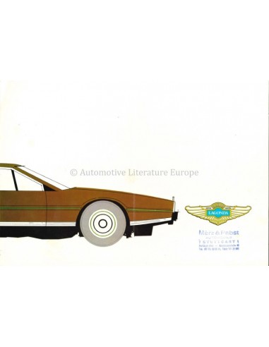 1975 ASTON MARTIN LAGONDA BROCHURE ENGLISH