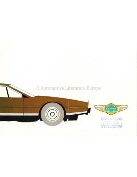 1975 ASTON MARTIN LAGONDA BROCHURE ENGELS