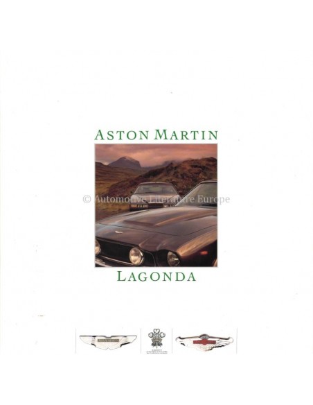 1986 ASTON MARTIN LAGONDA BROCHURE DUITS
