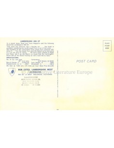 1967 LAMBORGHINI 400 GT POSTCARD 2
