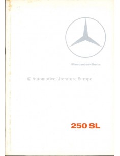 1967 MERCEDES BENZ 250 SL BROCHURE DUTCH