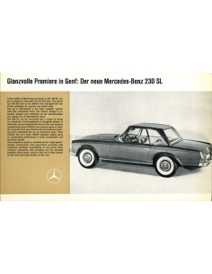1963 MERCEDES BENZ 230 SL PROSPEKT