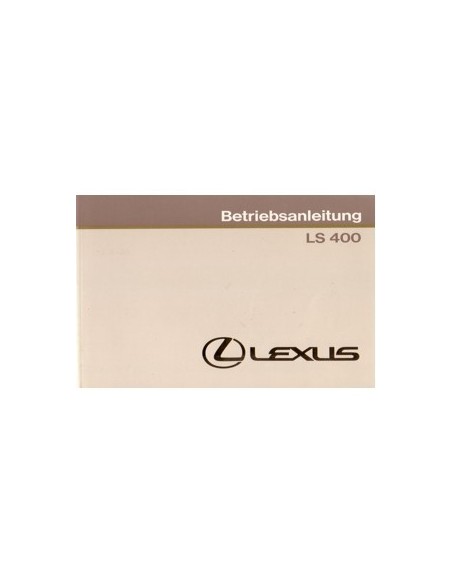 1990 LEXUS LS 400 INSTRUCTIEBOEKJE DUITS