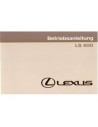 1990 LEXUS LS 400 INSTRUCTIEBOEKJE DUITS