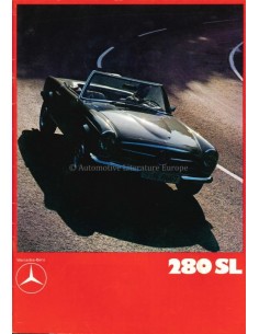 1970 MERCEDES BENZ 280 SL BROCHURE ENGELS