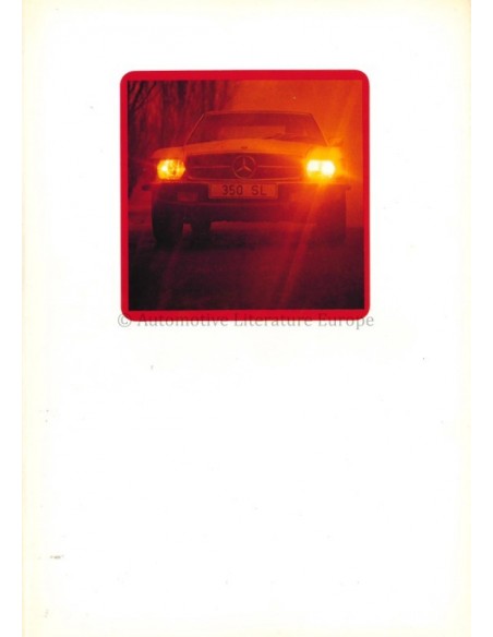 1972 MERCEDES BENZ 350 SL PROSPEKT DEUTSCH