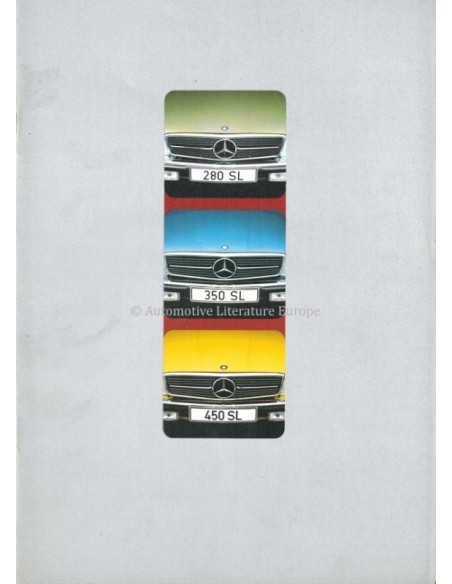 1975 MERCEDES BENZ SL BROCHURE NEDERLANDS
