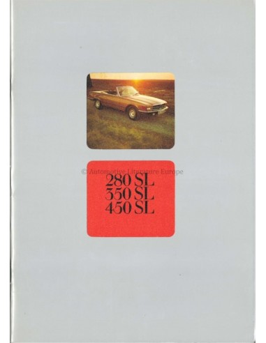 1976 MERCEDES BENZ SL BROCHURE NEDERLANDS