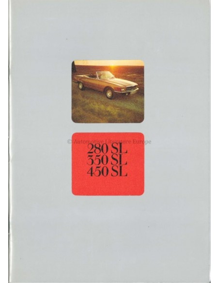 1976 MERCEDES BENZ SL BROCHURE DUTCH