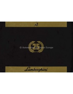 1988 LAMBORGHINI COUNTACH 5000 QUATTROVALVOLE 25TH ANNIVERSARY BROCHURE