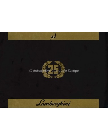 1988 LAMBORGHINI COUNTACH 5000 QUATTROVALVOLE 25TH ANNIVERSARY BROCHURE