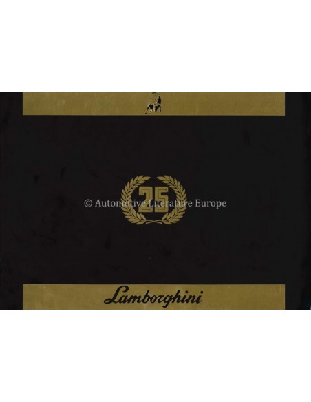 1988 LAMBORGHINI COUNTACH 5000 QUATTROVALVOLE 25TH ANNIVERSARY BROCHURE