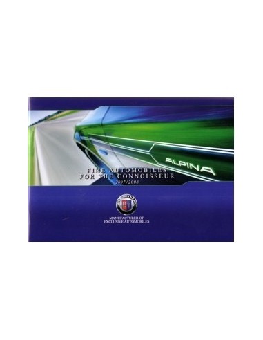 2007 2008 BMW ALPINA PROGRAMMA BROCHURE ENGELS